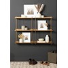 Kate and Laurel Dominic Modern Metal Bathroom Shelf, 20 x