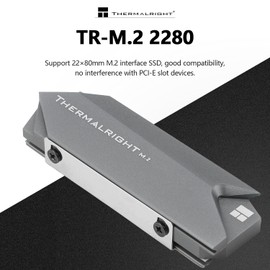 Thermalright M.2 2280 SSD Cooler, High Performance Double Side Thermal Pad,2280 SSD Heatsink Cooling for Internal Solid State Drive