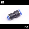 DEVMO 5PCS 8mm to 12mm Tube Air Pneumatic Push in