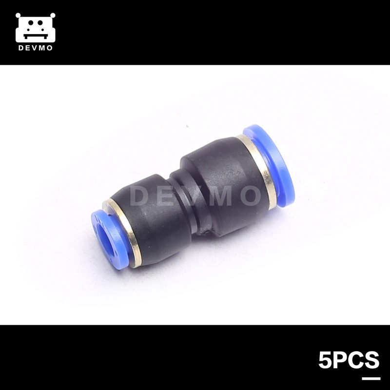 DEVMO 5PCS 8mm to 12mm Tube Air Pneumatic Push in