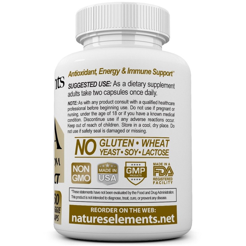 Natures Elements Chaga Mushroom for Immune Support - 10:1 Extract