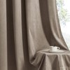 RYB HOME Taupe Velvet Curtains 84 inch Length, Room Darkening
