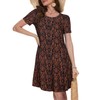 Dresses for Women Short Sleeve Fashion Tunic Dress Summer Swing