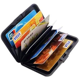 SOOKOO Aluminum RFID Blocking Credit Card Holder for Men Women - Aluminum Wallets - Cool Slim Metal Business Card Case (Color 12)