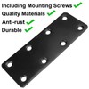 38*140mm Flat Brackets for Wood, 3Pcs Mending Plates, Joining Plates