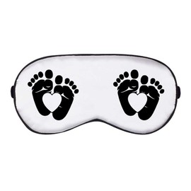 Azeeda 'Herz Babyfüße' Schlaf- / Reise-Augenmaske (EY00028190)