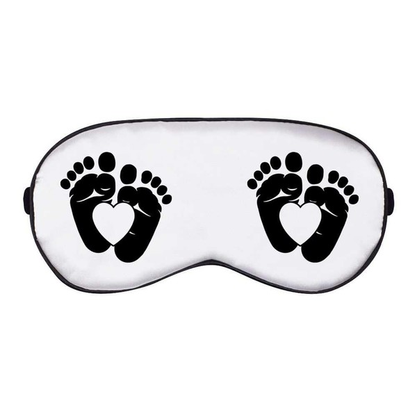 Azeeda 'Herz Babyfüße' Schlaf- / Reise-Augenmaske (EY00028190)