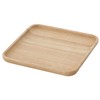 Fuji Boeki Wooden Square Dish M Bonheur 96220