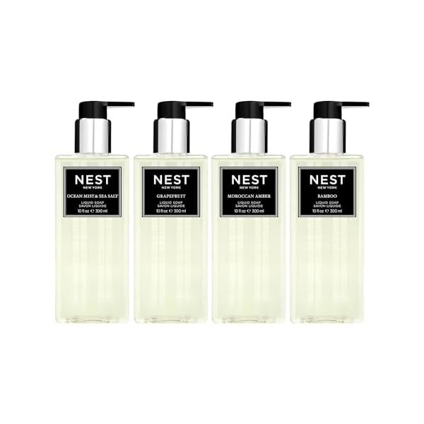 NEST New York Scented Liquid Soap Set - Bamboo, Grapefruit,