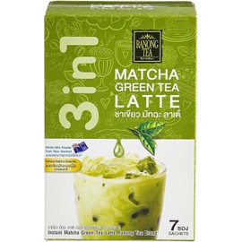 Ranong Tea 3 in 1 Latte Matcha Green Tea 7 Sachets 161g (Pack of 2)