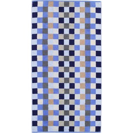 Cawö Home Hand Towels Unique Chequered 942 Sapphire 11 Bath Towel 70 x 140 cm