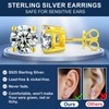 YIMERAIRE Moissanite Earrings, 8MM Diamond Stud Earrings For Women Men