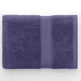 DecoKing Bath Towel 70 x 140 cm Purple Cotton Bamboo Viscose Absorbent Antibacterial Bamboo Bamby Plum Violet Plum