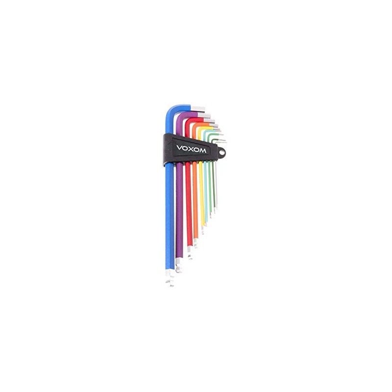 Voxom WKL17 Hex Key Set 1.5/2/2.5/3/4/5/6/8/10 mm Tool, 1.5,2,2.5,3,4,5,6,8,10 mm