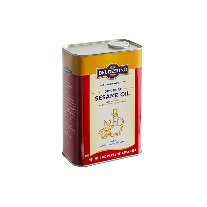 Del Destino 100% Pure, All Natural Toasted Sesame Oil -