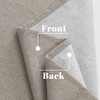 StangH 100% Blackout Linen French Door Curtain, Thermal Insulated Tie