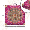 Mandala Meditation Cushion, Boho Meditation Mat, Meditation Pillows for Sitting