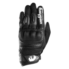 Furygan TD12 EVO - Motorcycle Gloves for Men - Palm 100% Leather - Touchscreen Function - Comfort - Summer Gloves - Breathable & Lightweight, Black