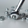 50 x Flange Nuts with Locking Toothing M5 - Serrated