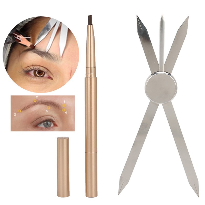 Eyebrow Drawing Tools Compass Guide Template Tools Makeup Shaping Stencils