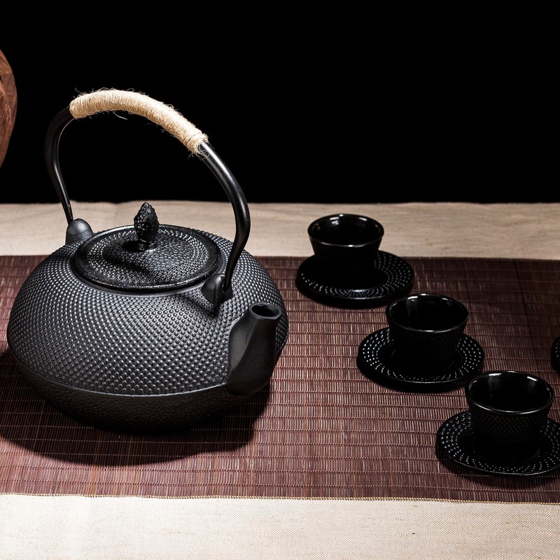 101oz/3000ml Extra Large and Heavy Cast Iron Teapot for 6