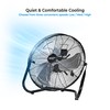 Comfort Zone Cradle Floor Fan, Electric, High-Velocity,180 Degree Adjustable Tilt,