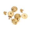 10 Sets Rivets Studs Screw 13mm Chrysanthemum Leathercraft Button Decoration