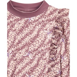 Playshoes Mädchen Zweiteiler Lang Schwimmshirt, Set Langarm Blümchen, 62-68