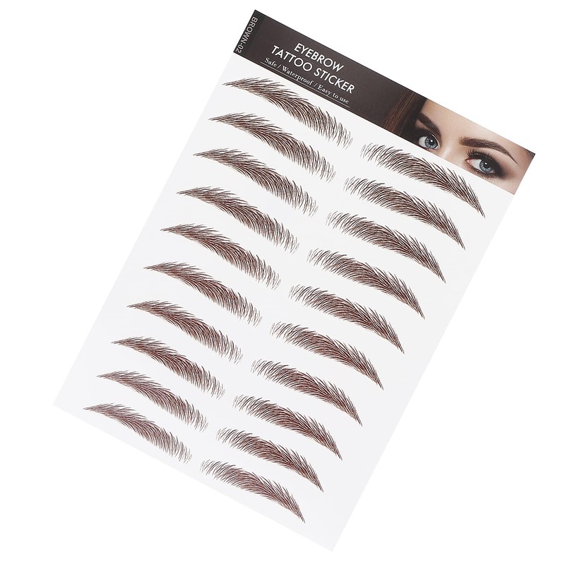 6D Eyebrow Tattoo Sticker, Professional Waterproof Eyebrow Transfer Sticker, Eyebrow