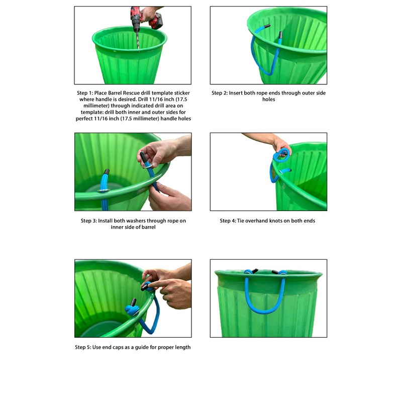 Barrel Rescue - Heavy Duty Premium All-Purpose Rope Handle (1,