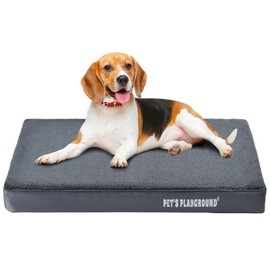 Pet's Playground Orthopedic Dog Bed | Dog Mattress | Dog Crate Mat | Dog Crate Bed | Dogs Bed | Dog Bed Medium | Dog Bed XL | Dog Bed Washable | Dog Bed For Crate | Dog Mattress For Crate | Grey | M