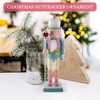 Veemoon Christmas Nutcracker Soldier Wooden Nutcracker Figure Mini Nutcracker Ornaments