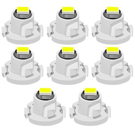 Tongze 8Pcs White T4.2 Led Bulbs: 3030 Chip Neo Wedge Led Dash Instrument Lights Bulbs Replacement Universal for Car Dashboard Lights Clock Light Engine Transmission AC Radio Switch Indication Bulb