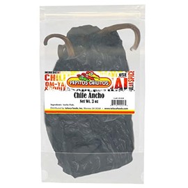 PEPITOS CHILITOS/Chile Ancho 3 oz. Resealable Bag - Natural and Premium - Great For Mexican Recipes Like Salsa, Tamales, and Stews.