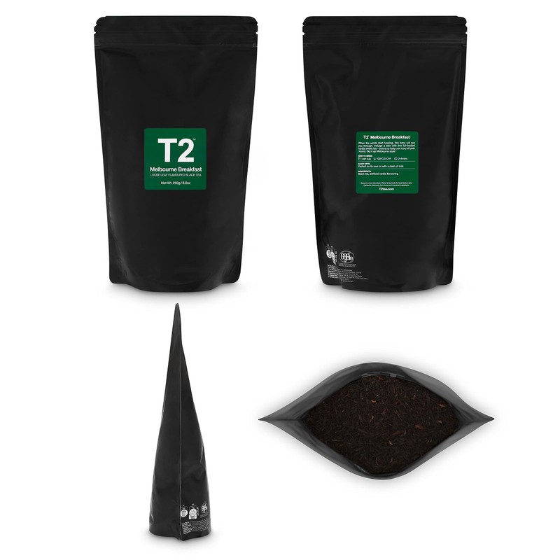 T2 Tea Melbourne Breakfast Loose Leaf Black Tea in Resealable