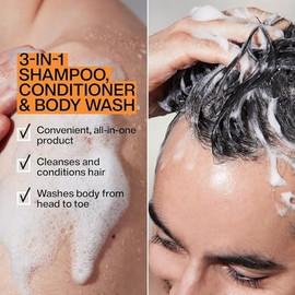 Redken Brews 3‑in‑1 Shampoo, Conditioner & Body Wash 33.8 fl. oz.