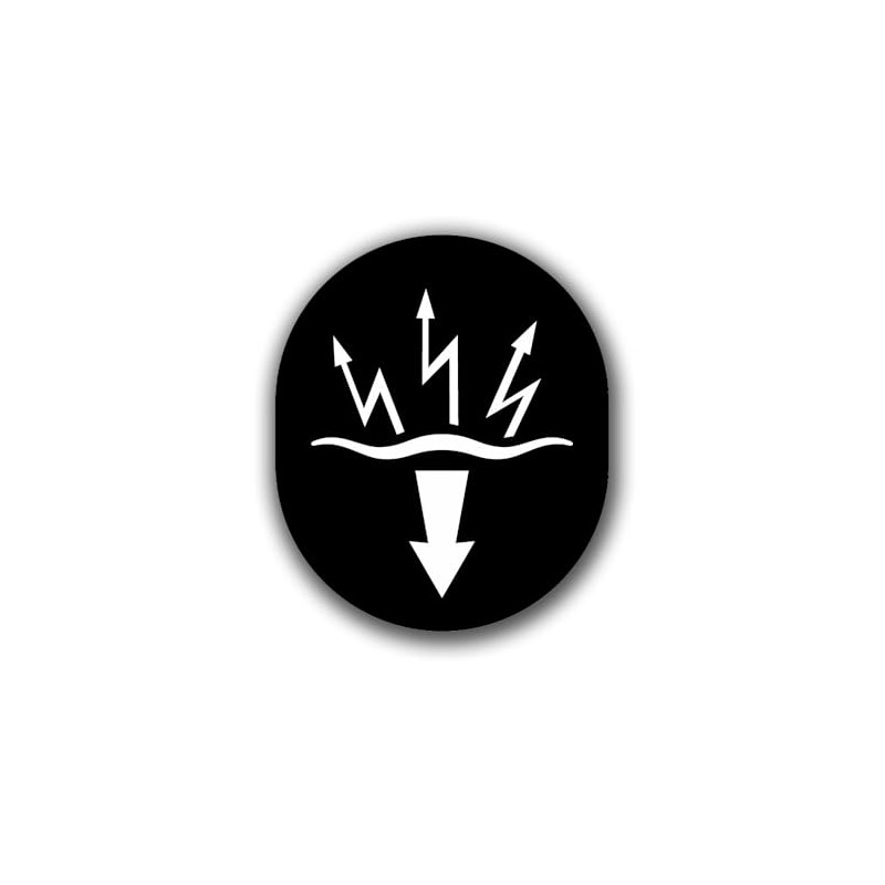 Sticker NVA Service Career Badge 18 x 15 cm Radio