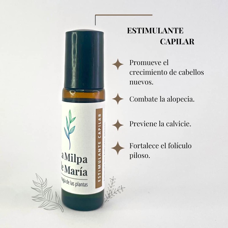 ESTIMULANTE CAPILAR/combate calvicie/promueve el crecimiento de cabello nuevo.