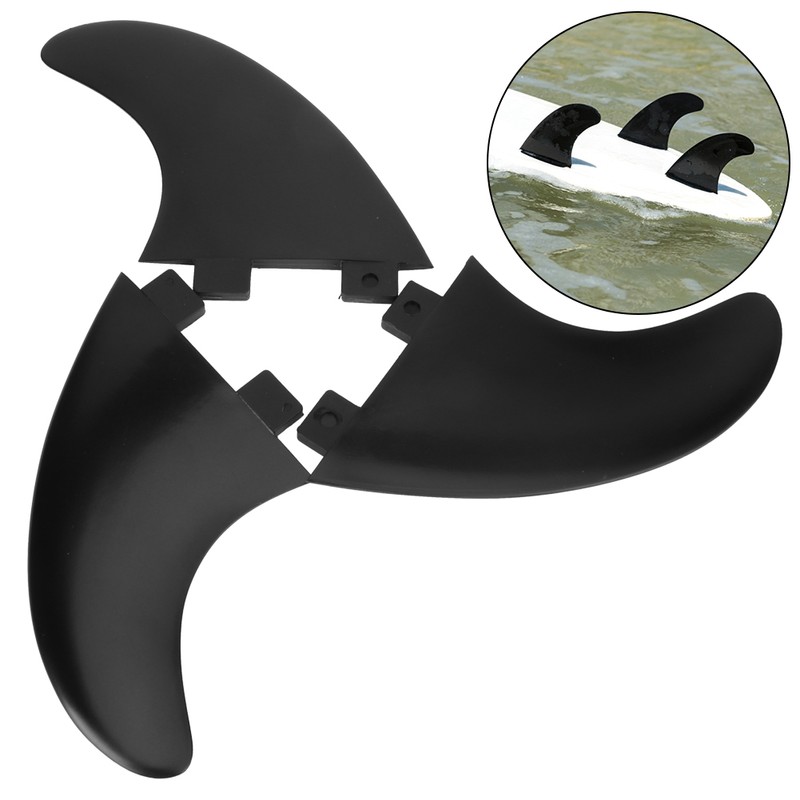 3Pcs FCS Surfboard Tail Water Fin Set Left Middle Right