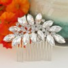 EVER FAITH® Austrian Crystal Bridal Marquise-Shape Hair Comb Clear N00406-1