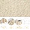 Siiluminisoy Beige Shower Curtain Farmhouse Shower Curtain Cotton Blend Striped