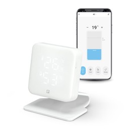 Garza Smarthome IR-Infrarot-Controller, intelligent, WLAN, 2,4 GHz, für Klimaanlage mit Temperatur- und Feuchtigkeitssensor, kompatibel mit Alexa und Google Home, Sprachsteuerung und App