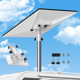 Starlink Mount Kit for Gen3 - Pole Mount, 160° Tilt Adjustable Pipe Adapter, Stainless Steel Mounting Kit for Starlink Gen 3 (V3) Standard Dish, Starlink Accessories Fits Max 1.38" Poles