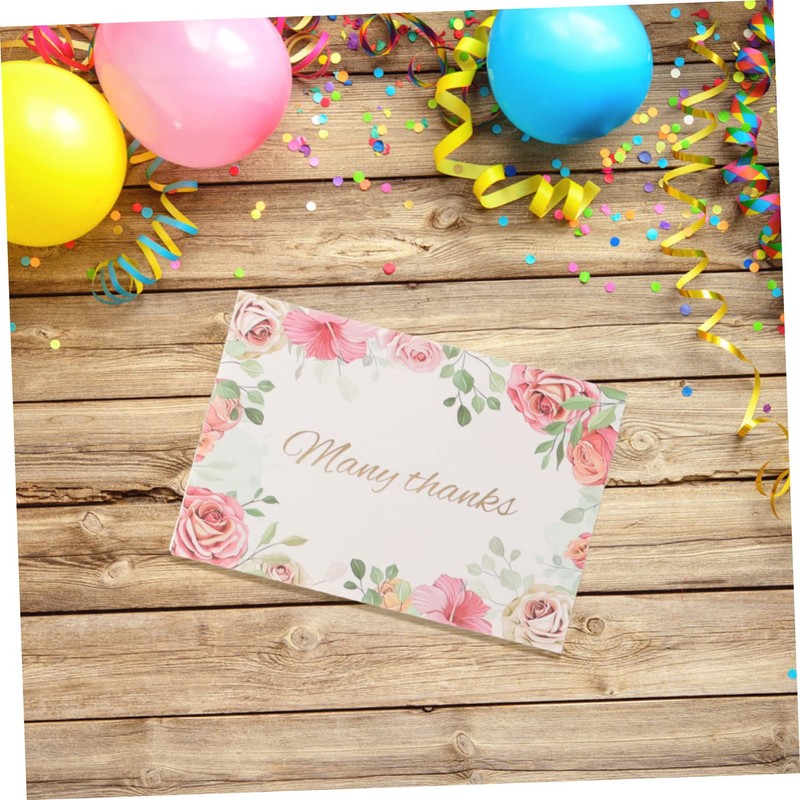 Abaodam 2sets Lightweight Birthday Greeting Cards Envelopes Simple Design Blessing