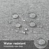 smiry Faux Linen Table Cloth Rectangular 140x100cm, Water resistant Tablecloth