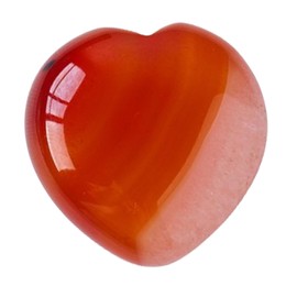 Erliway 1.77" Natural Heart Healing Crystals, Red Agate Heart Love Shaped Crystal Stones, Polished Heart Shaped Palm Stone for Chakra Reiki Balancing Therapy Meditation Home Decoration