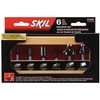 SKIL 91006 6-Piece Carbide Router Bit Set in Wooden Storage