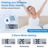 Xflyee Bluetooth Time Sync Digital Wall Clock Battery Operated with