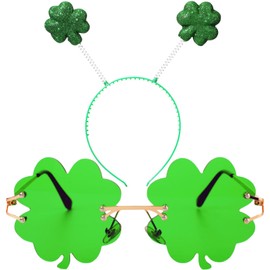 St Patricks Day Women's Headband and Glasses Set, St Patricks Day Costume Accessories for Women