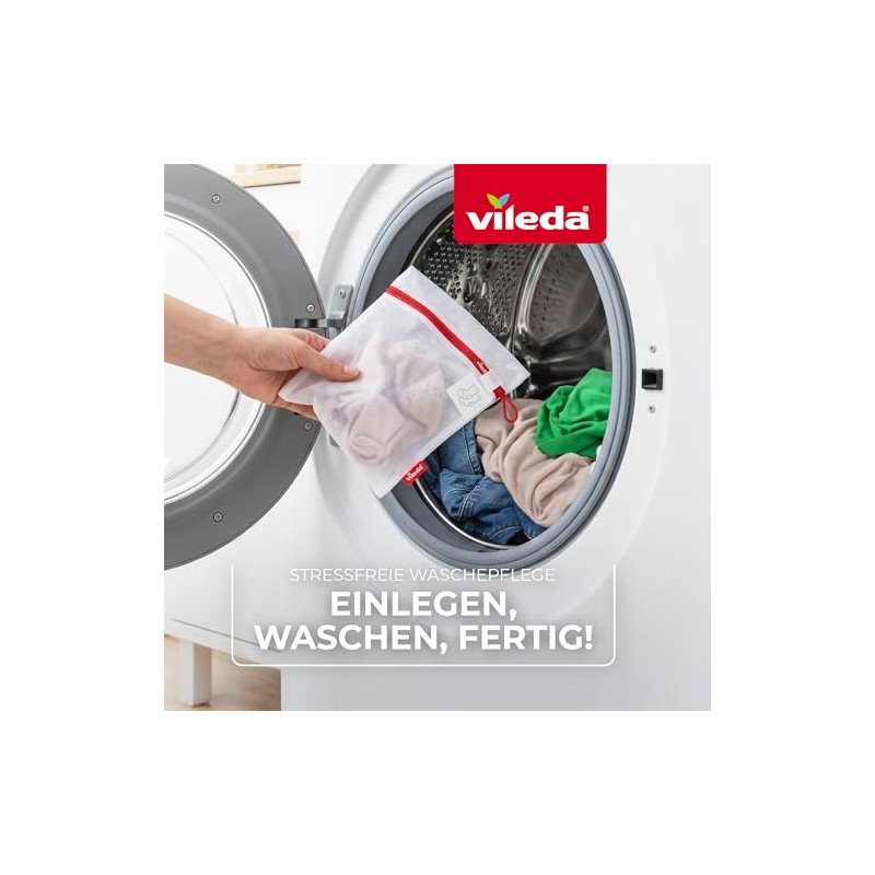 Vileda Laundry Bag Set - 3 Tear-Resistant Mesh Bags for